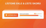 Trendyol eklentisi – listeme ekle ve liste kalite skoru özelliği