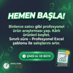 ürün arşatırma excel şablonu